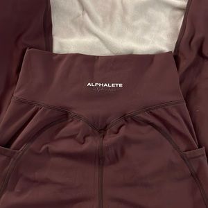 Alphalete alphalux leggins in deep purple